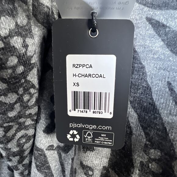 P J Salvage Animal Print Patch Cardigan pants set jogger lounge relaxing XS NWT - Picture 9 of 16